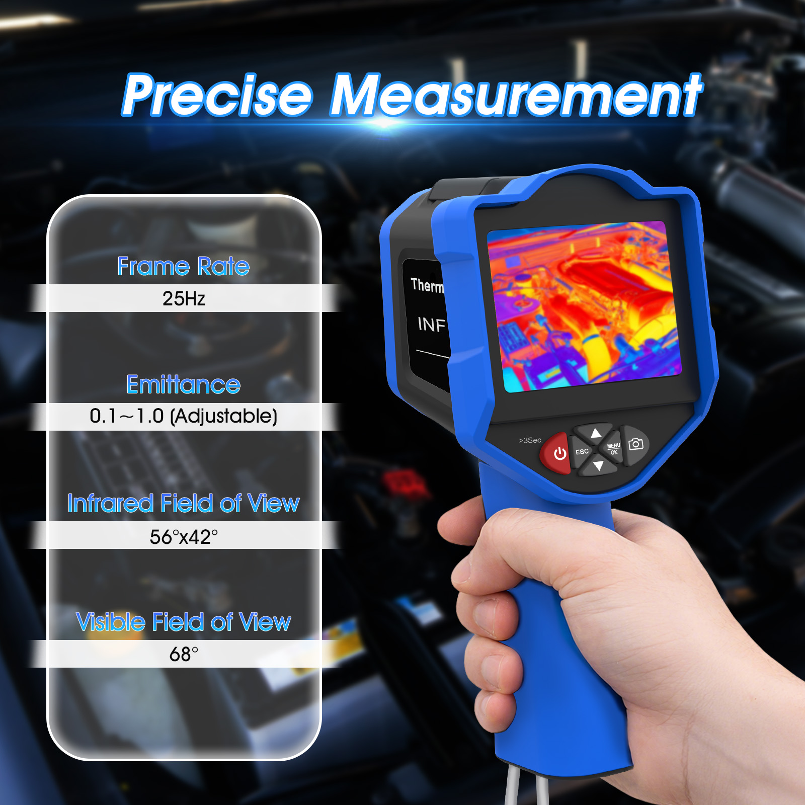 Telecamera termica HoldPeak, 2 - Thermal Imaging Camera 256X192 recensione e prezzo